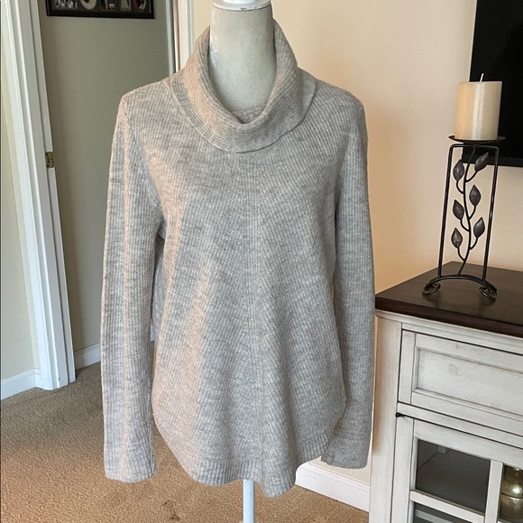 Tahari Sweaters - Tahari Beige Cowl Neck Sweater